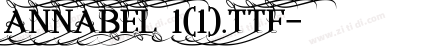 ANNABEL 1(1).TTF字体转换